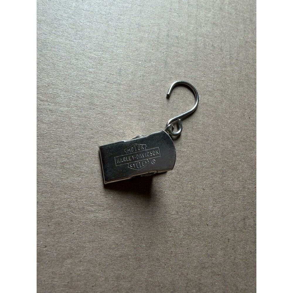 Harley Davidson Glove Clip With Hook Motorcycle Bar & Shield Logo
